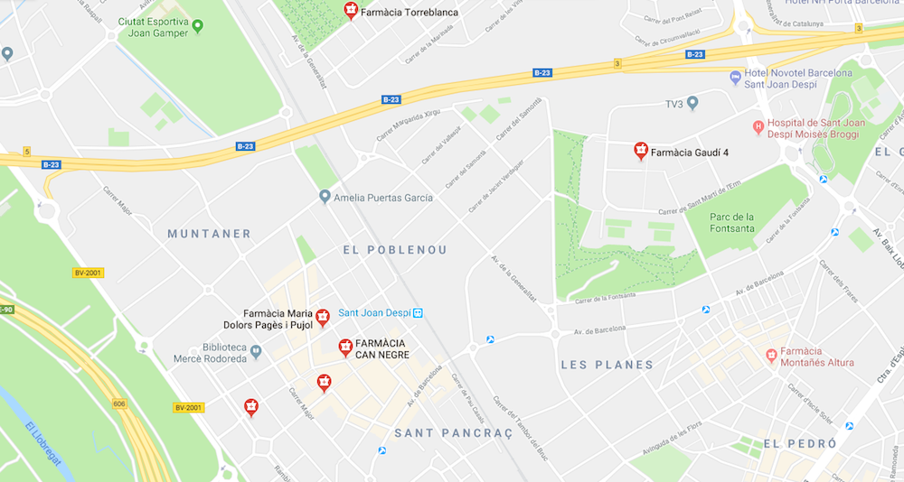 mapa farmàciees mapa farmàcies
